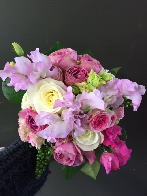 Bouquet romantique violet
