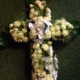 Croix fleurie, création pour le deuil